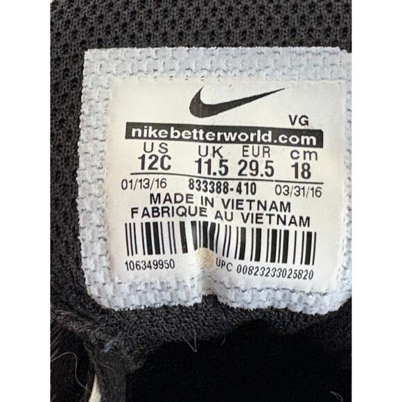 NIKE Kids Vapor Shark 2 Baseball-Football Cleats-Blue/Black-Outstanding-Size 12C - Picture 5 of 6